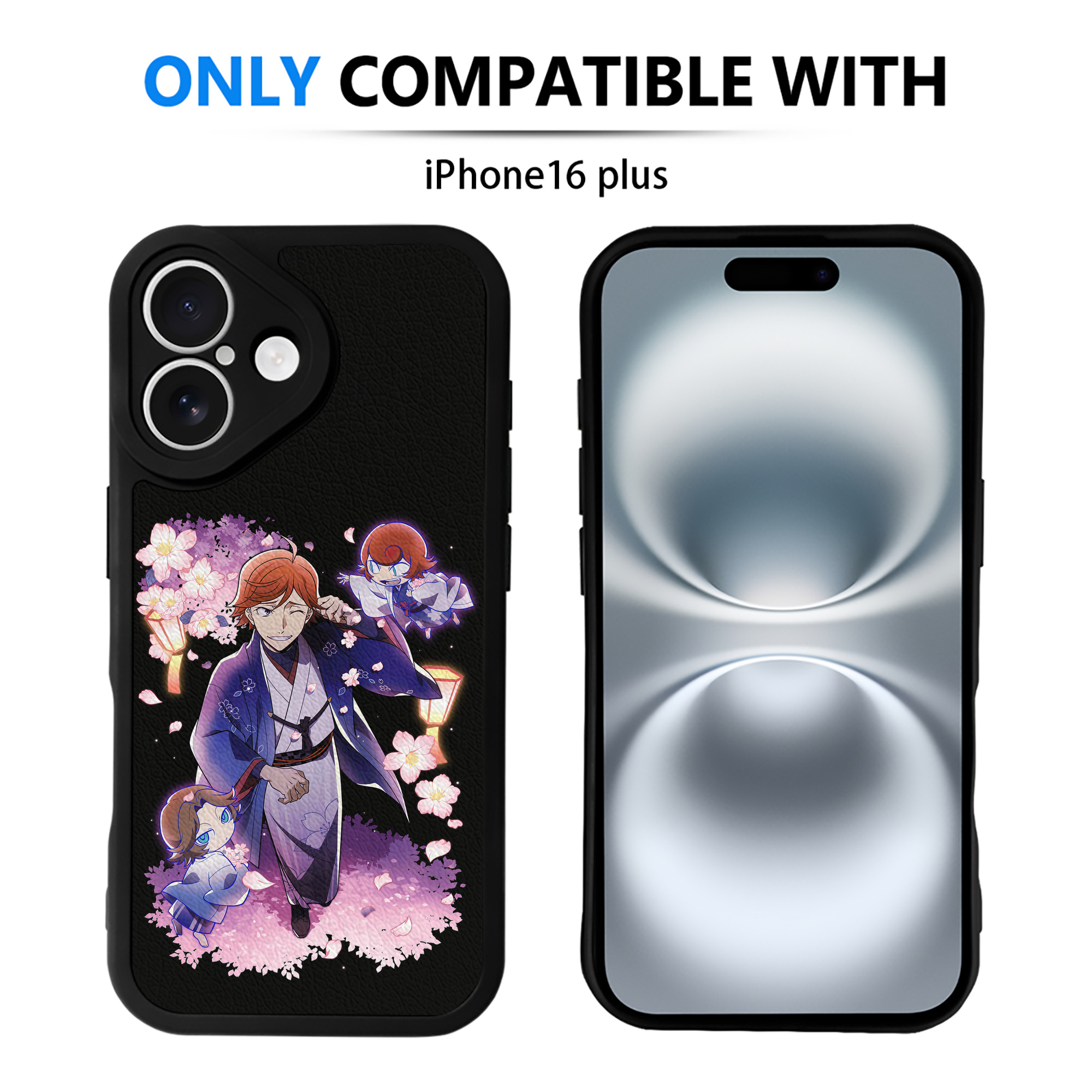 （画像用） 文豪ストレイドッグス Bungo Stray Dogs 【iPhone 16シリーズ対応】シリコンスマホケース（レザー調） 材質：シリコン